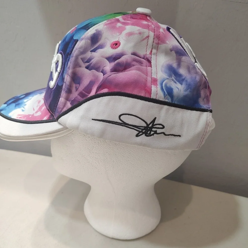 Bang Energy Color Splatter Baseball Hat light up‎ Brim Adjustable Festival Rave